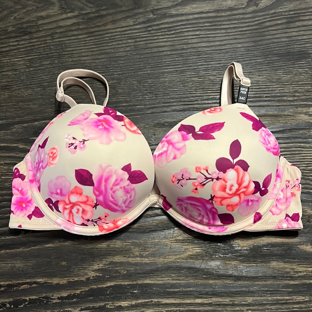 NWT Pink super push up 34C